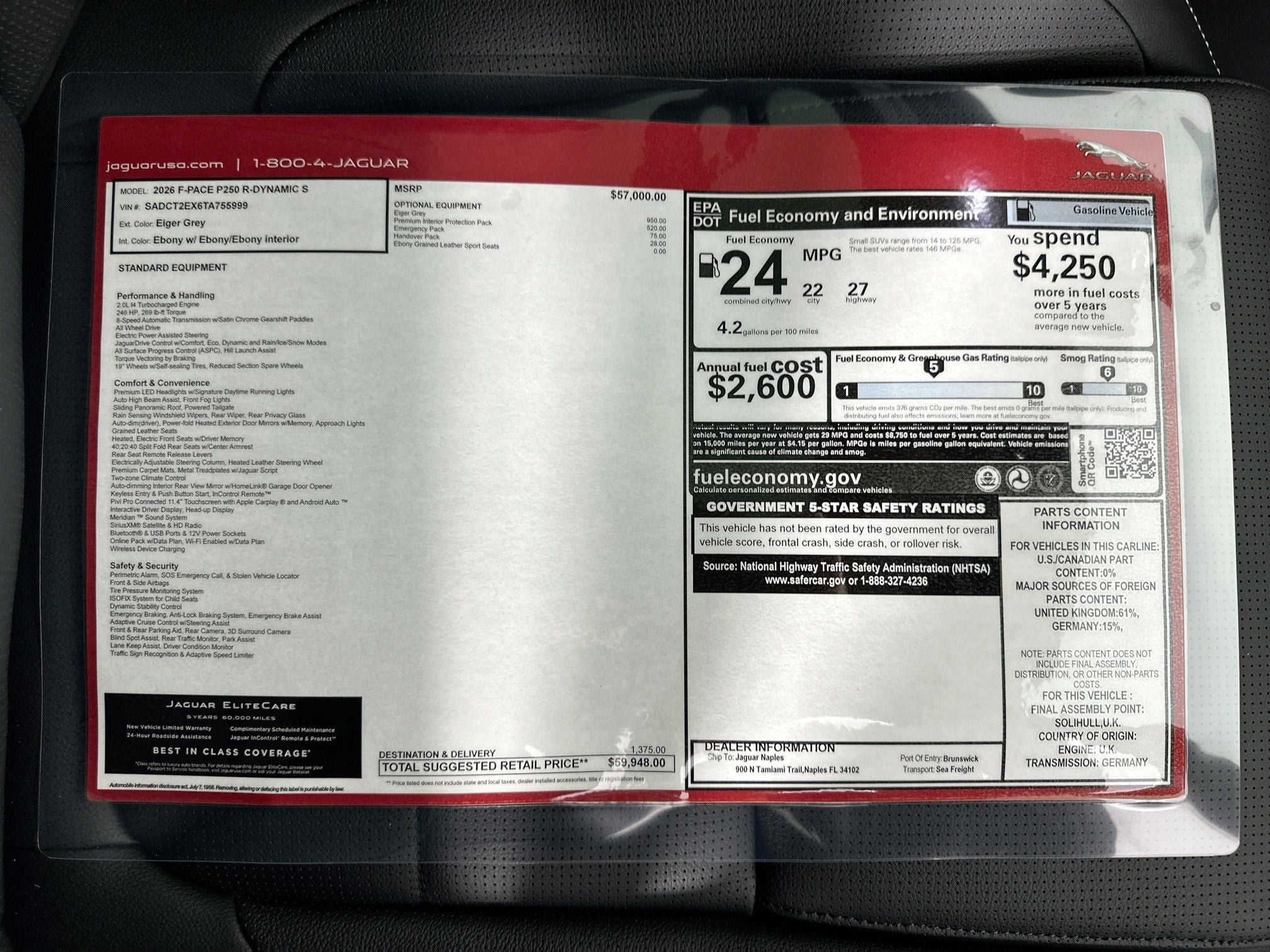 2026 Jaguar F-PACE P250 R-Dynamic S