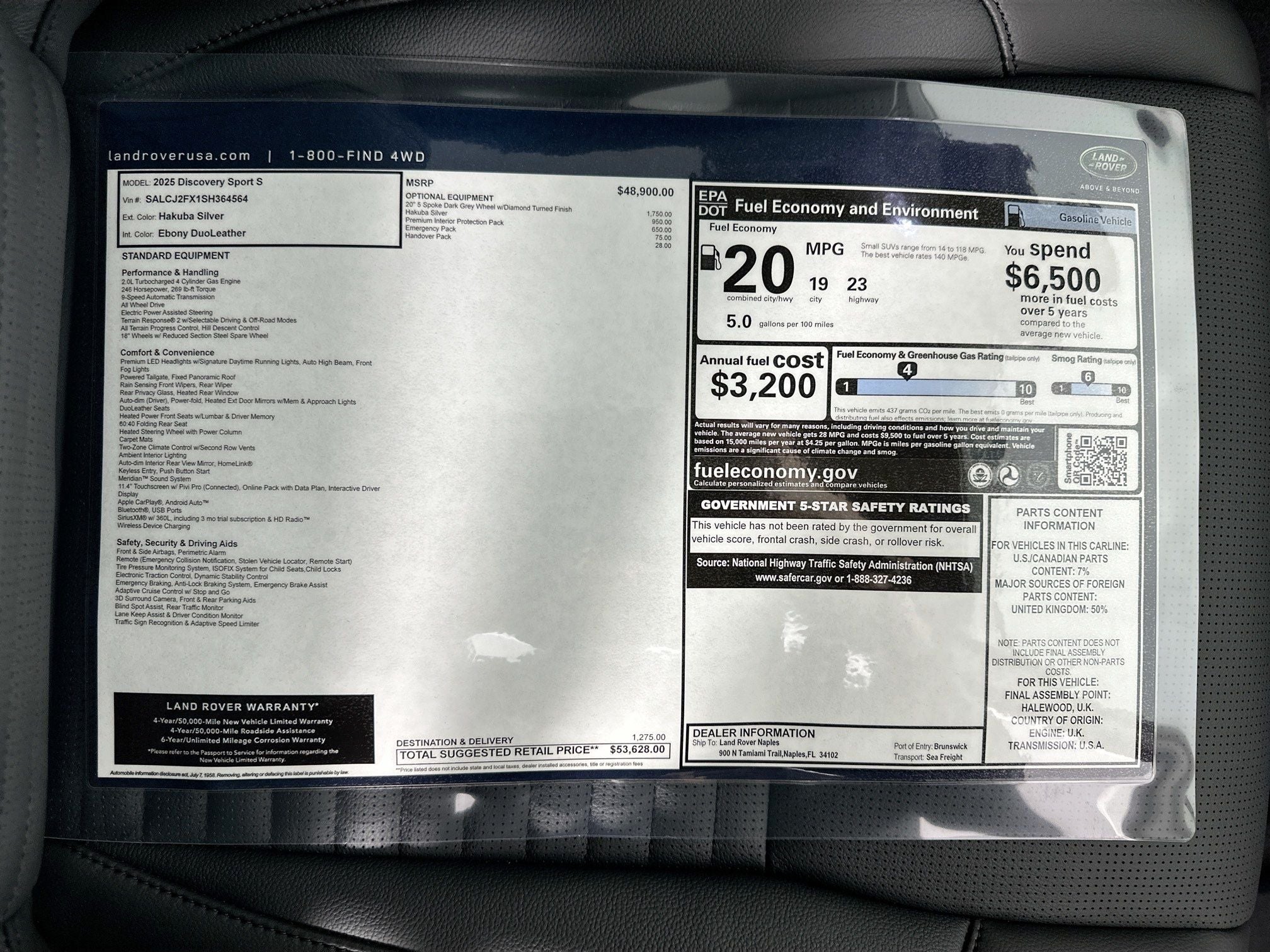 2025 Land Rover Discovery Sport S