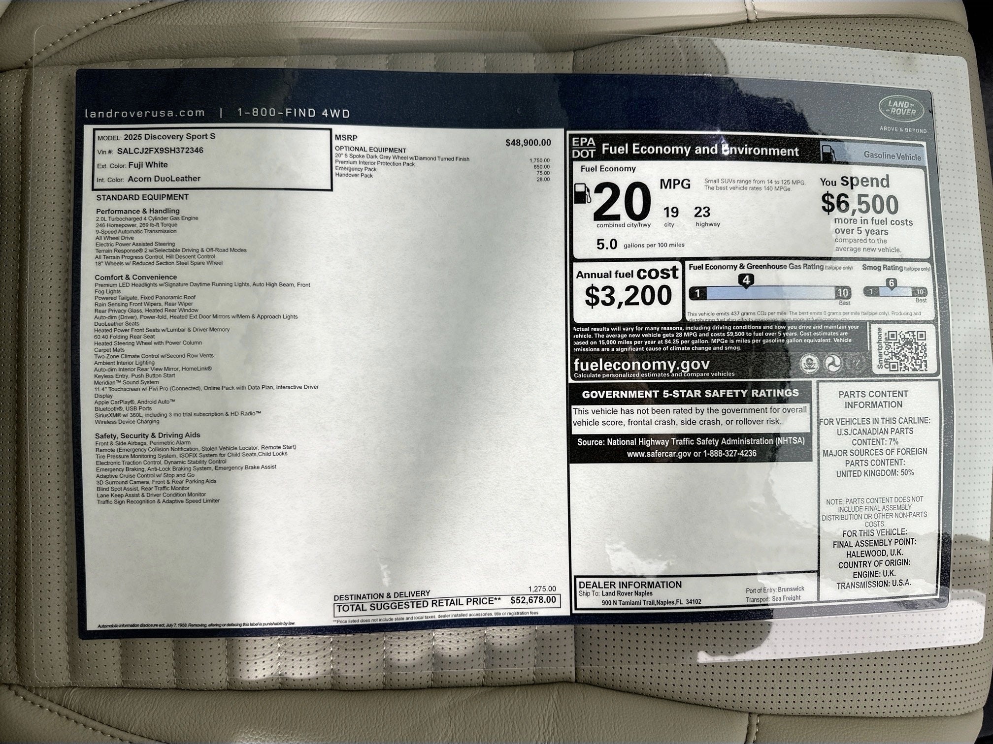 2025 Land Rover Discovery Sport S