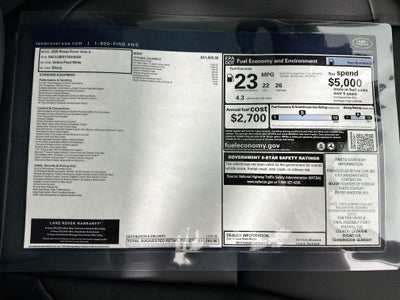 2026 Land Rover Range Rover Velar S