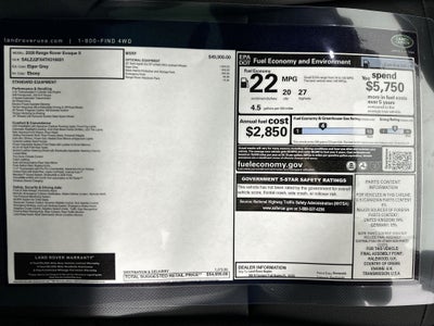 2026 Land Rover Range Rover Evoque S