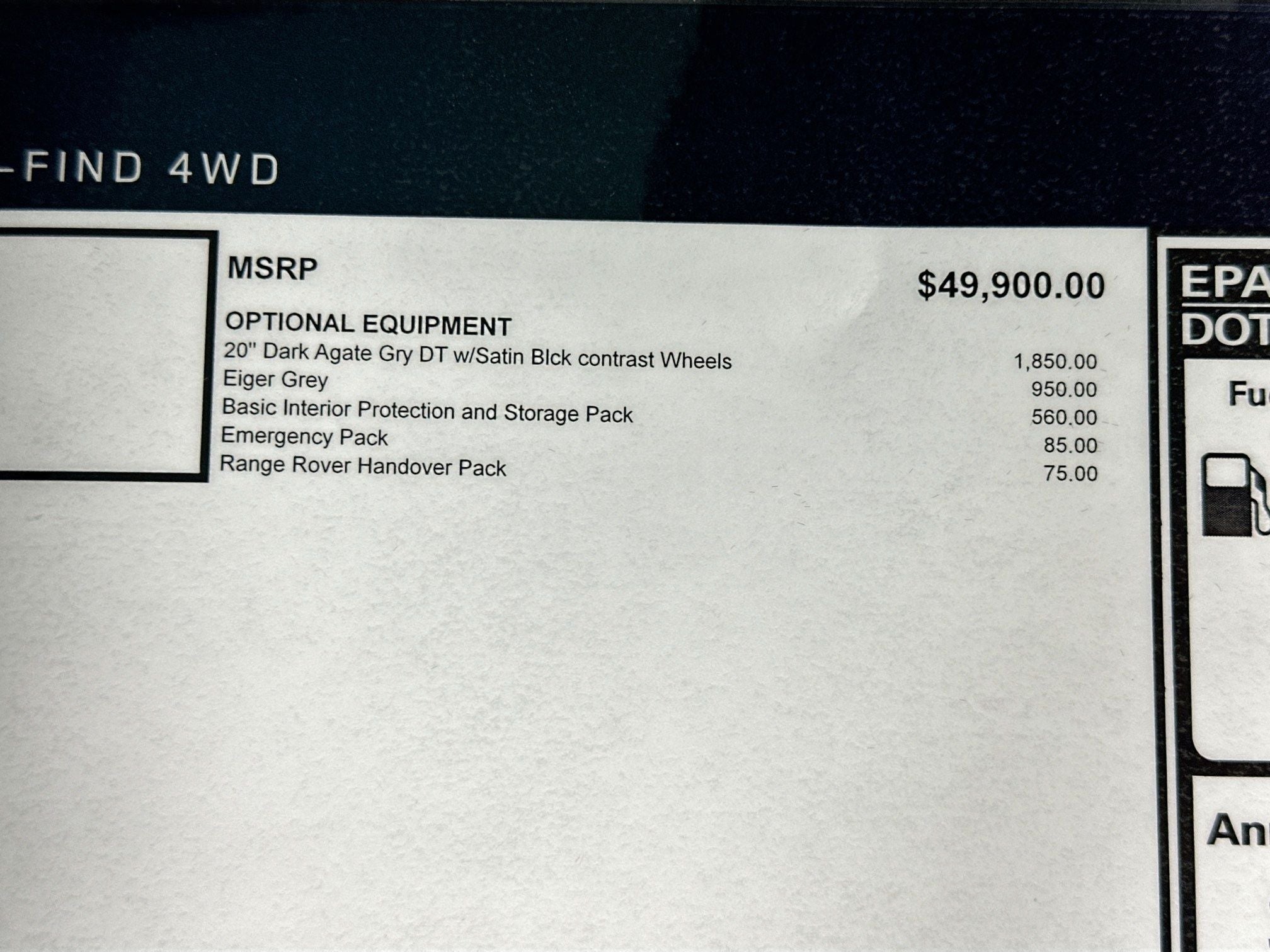 2026 Land Rover Range Rover Evoque S