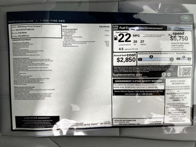 2026 Land Rover Range Rover Evoque S