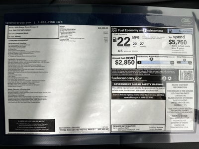 2026 Land Rover Range Rover Evoque S