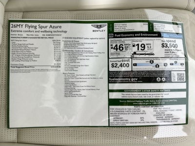 2026 Bentley Flying Spur Azure