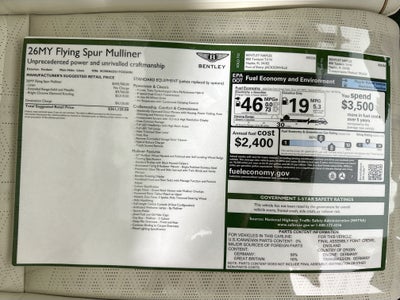 2026 Bentley Flying Spur Mulliner