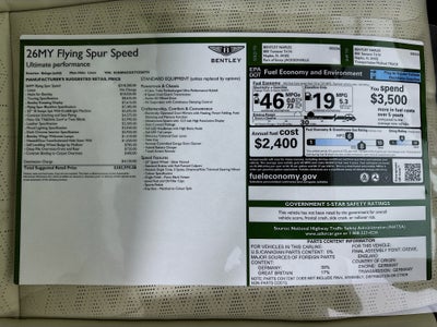 2026 Bentley Flying Spur Speed