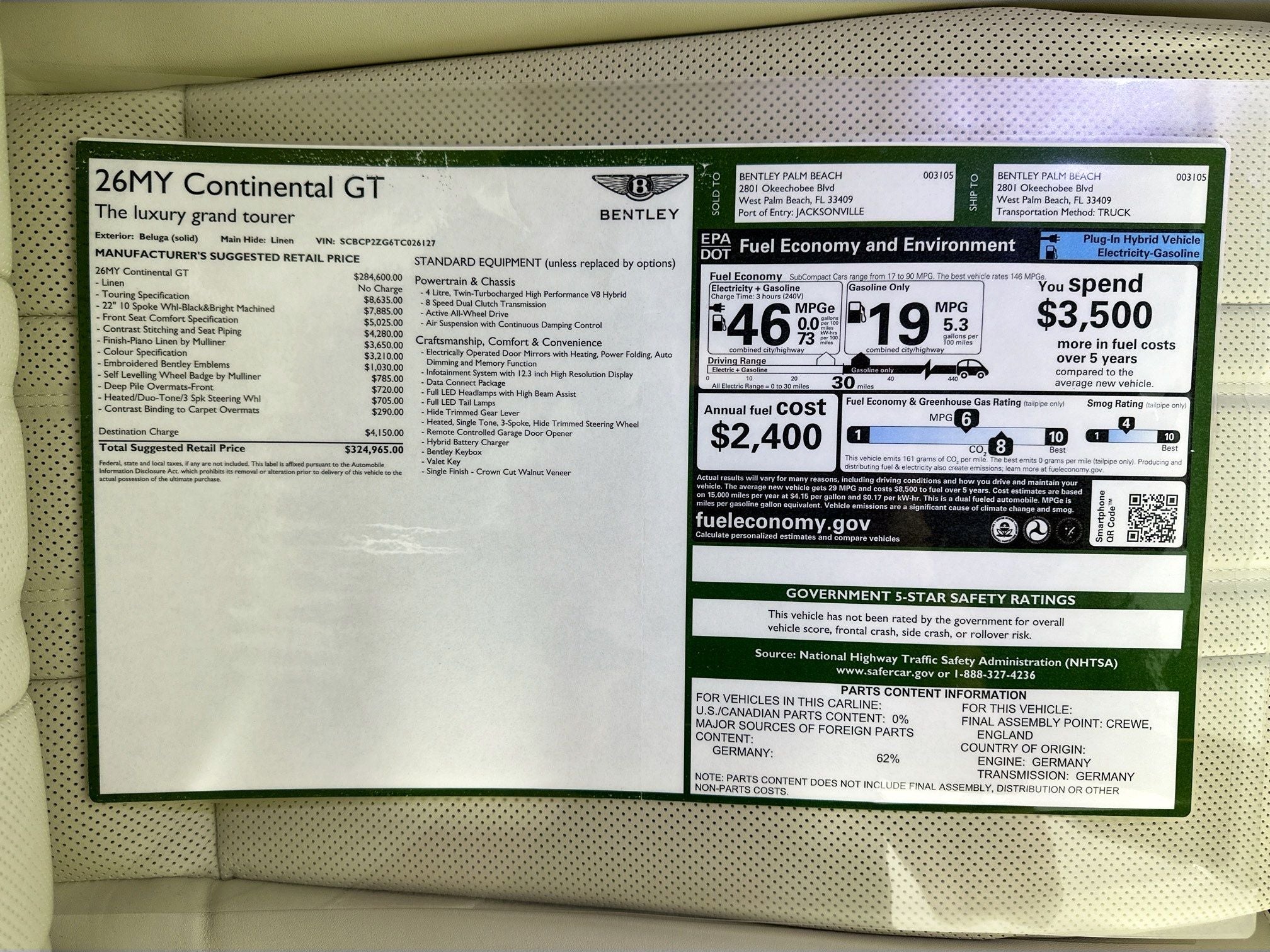 2026 Bentley Continental GT Base