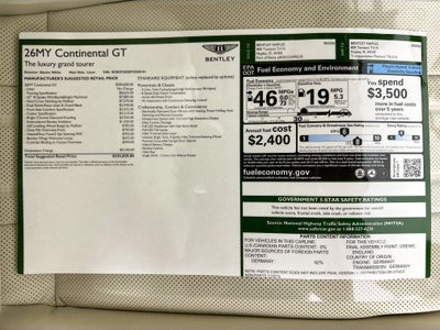 2026 Bentley Continental GT Base