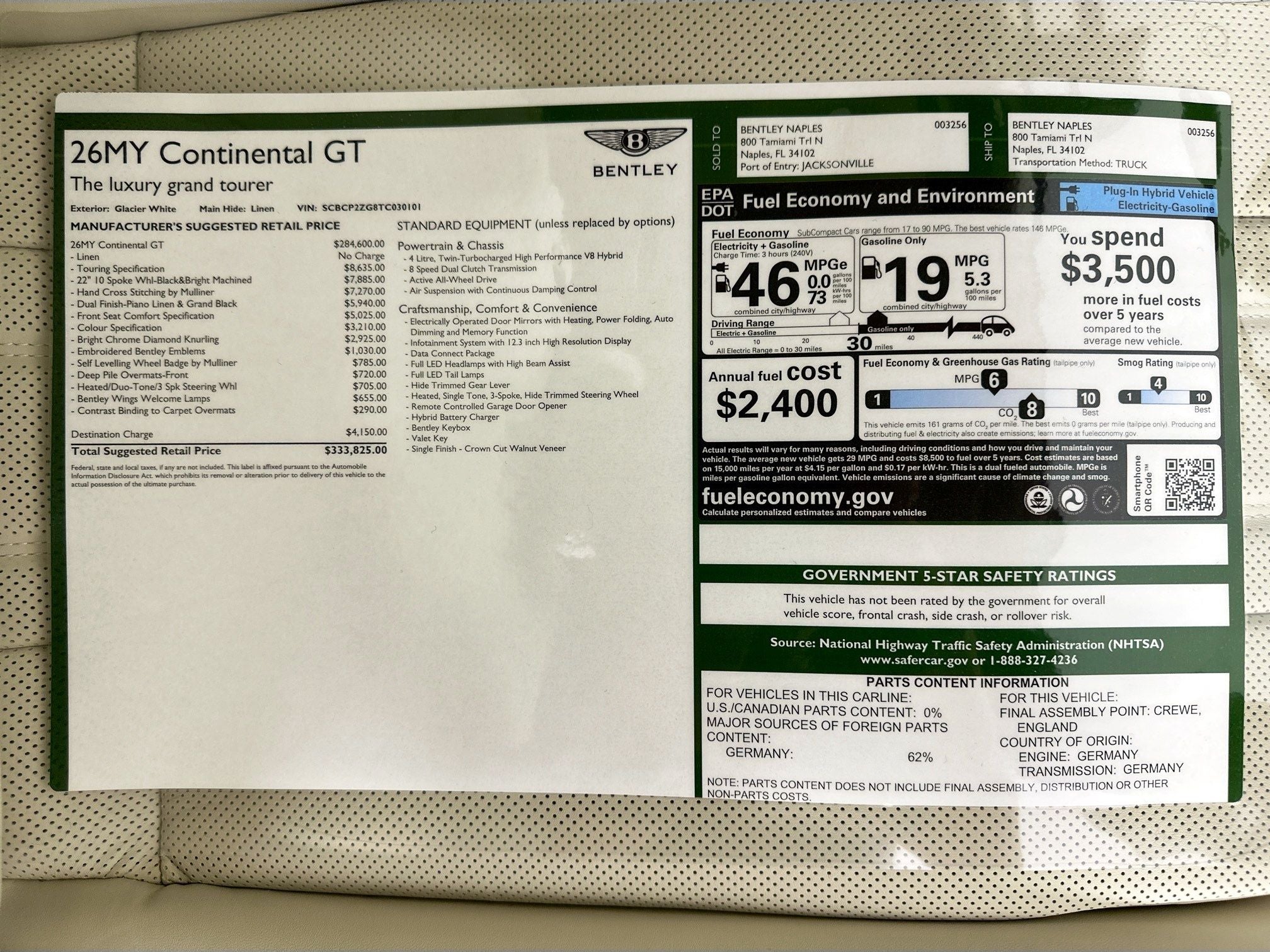 2026 Bentley Continental GT Base
