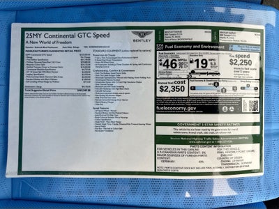 2025 Bentley Continental GTC First Edition