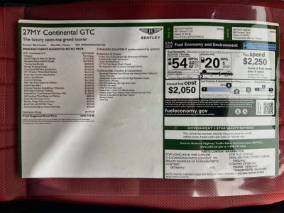 2027 Bentley Continental GTC Base