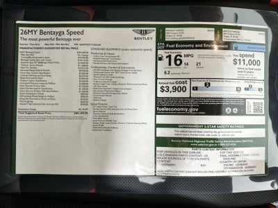 2026 Bentley Bentayga Speed