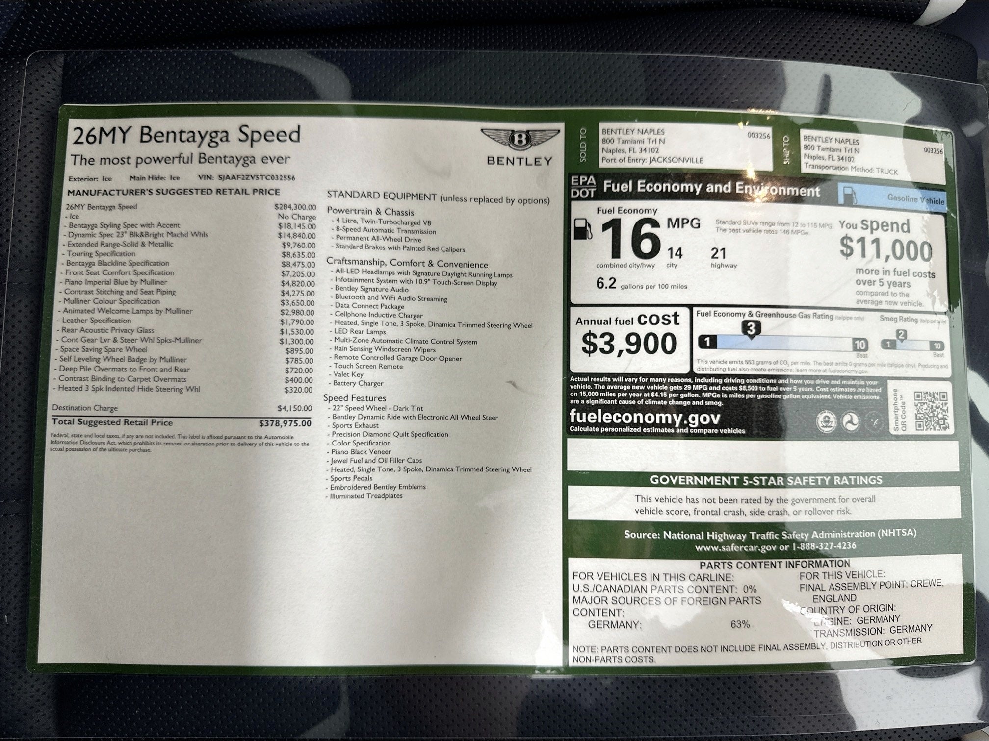 2026 Bentley Bentayga Speed