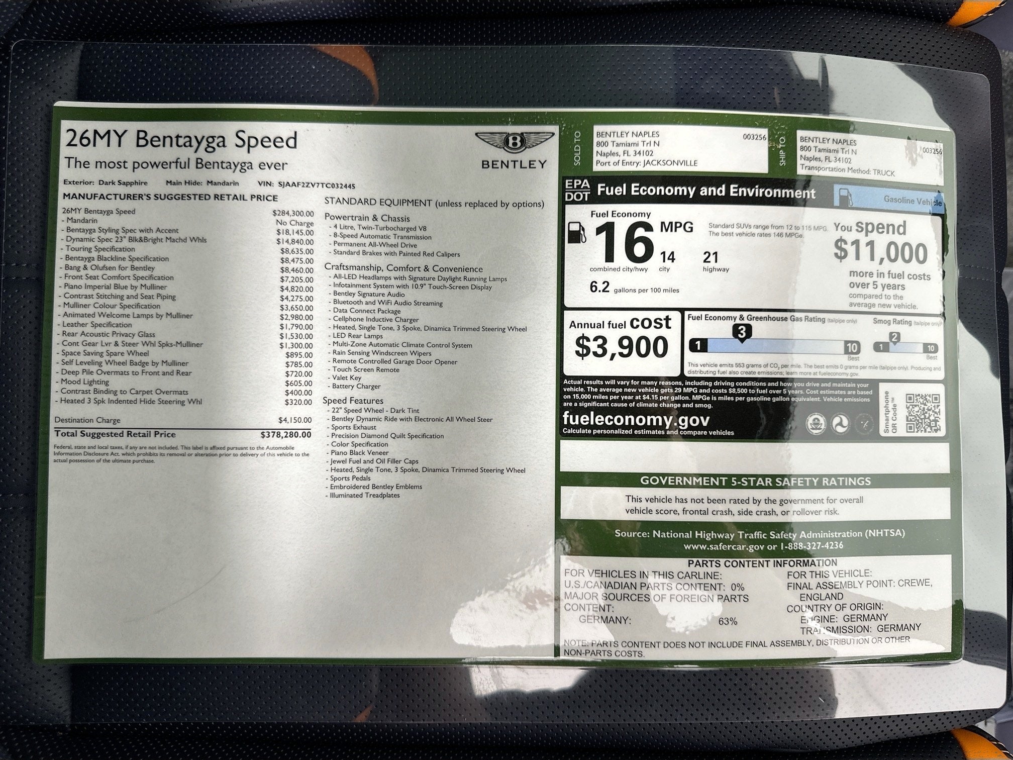 2026 Bentley Bentayga Speed