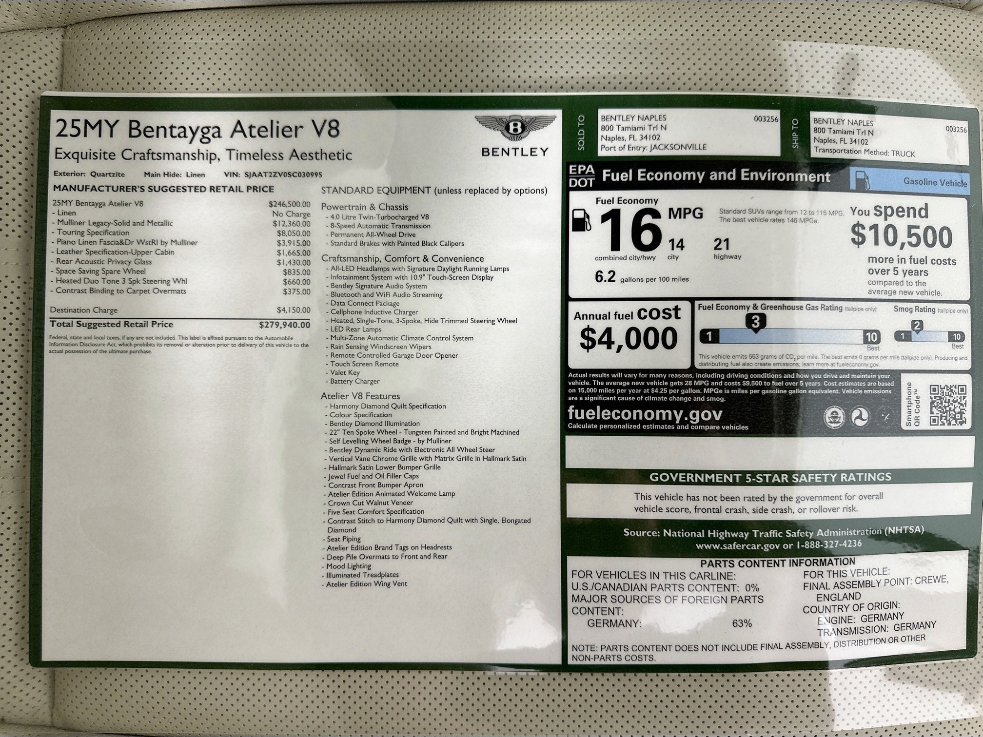 2025 Bentley Bentayga Atelier