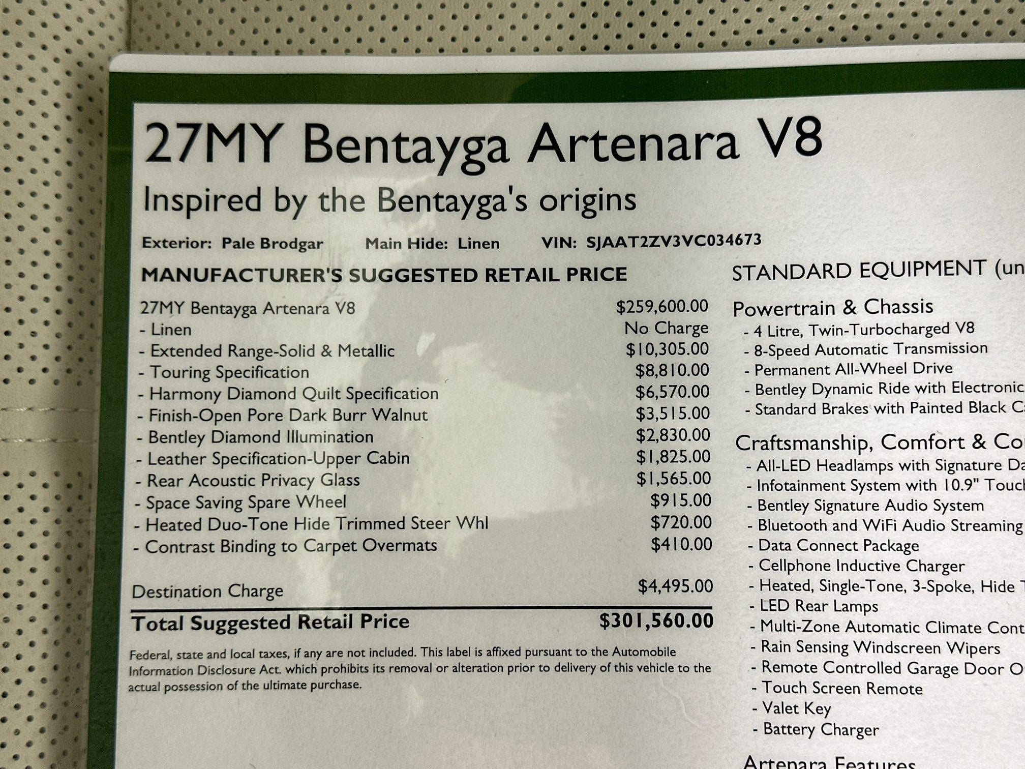 2027 Bentley Bentayga Base