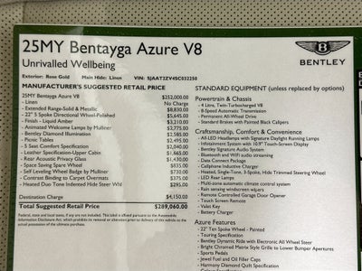 2025 Bentley Bentayga Azure